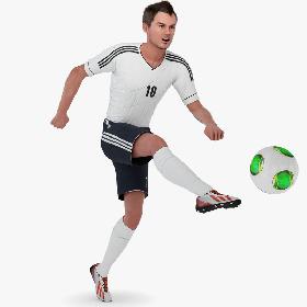Soccer Player White